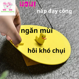 nắp đạy Silicone cao cấp khử mùi sàn nắp cống thoát nước khử mùi nhà bếp tròn nút nước nhà vệ sinh