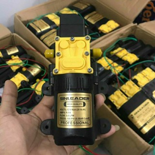 Máy bơm tăng áp mini 12v tự ngắt Sinleader 4.5- 5.0 phun thuốc, tưới cây, phun sương 5lit/phút