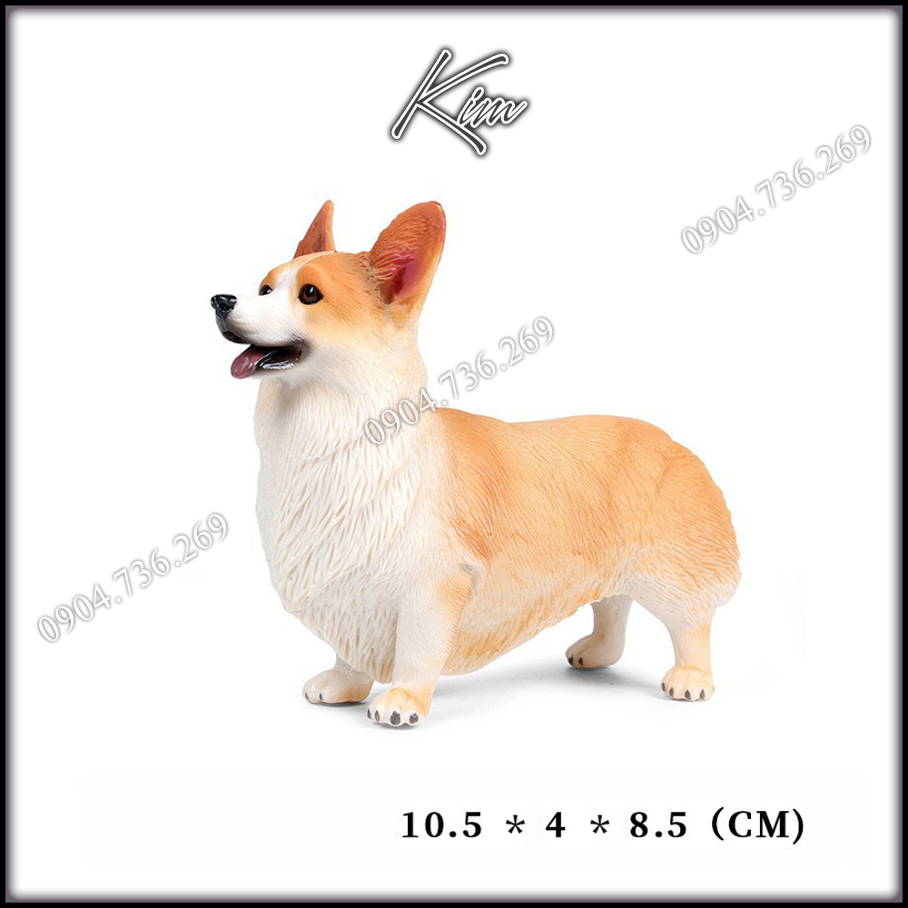 Mô hình động vật Chó Corgi - Chính hãng
