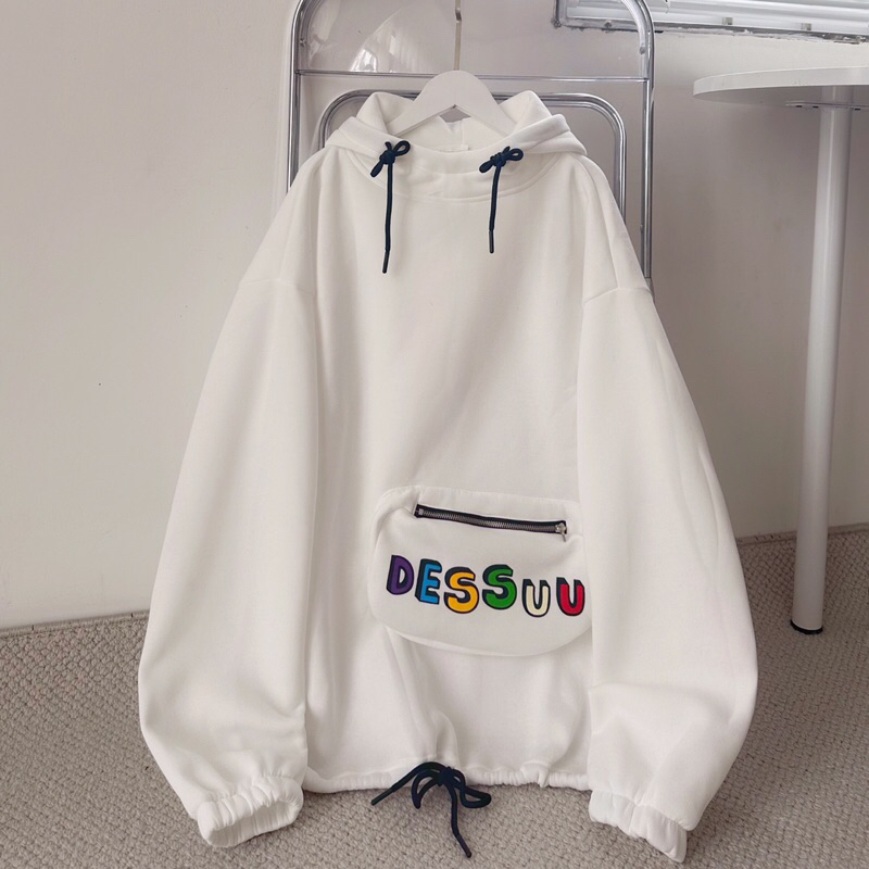 Áo hoodie túi hộp Dessuu nỉ lót bông _HT.Store96
