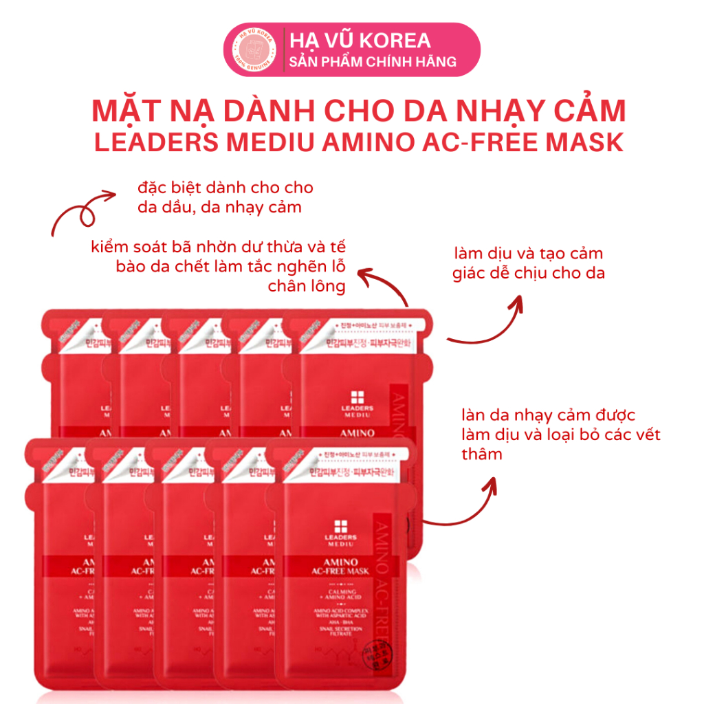 Mặt nạ Leaders Mediu Amino AC-Free Mask