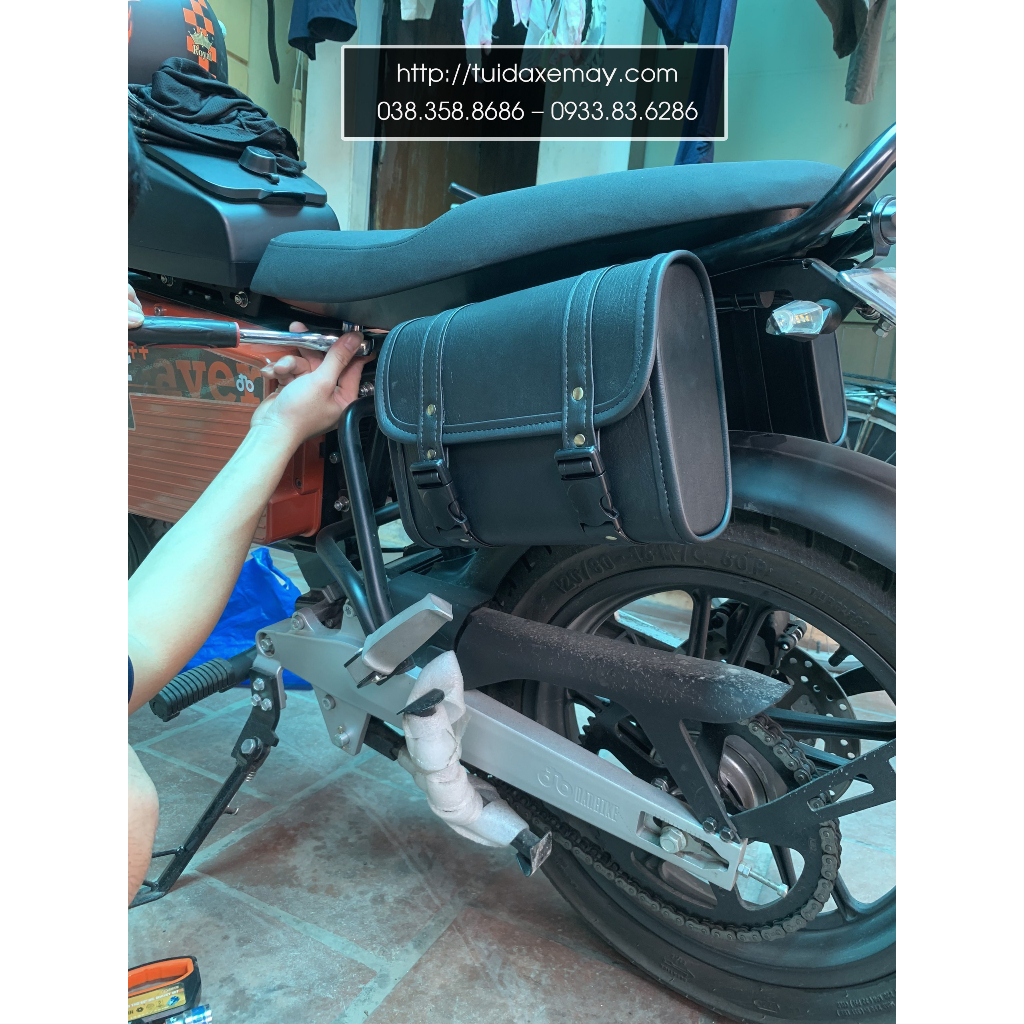 Túi Da Treo Xe Máy Điện Dat Bike Weaver 200