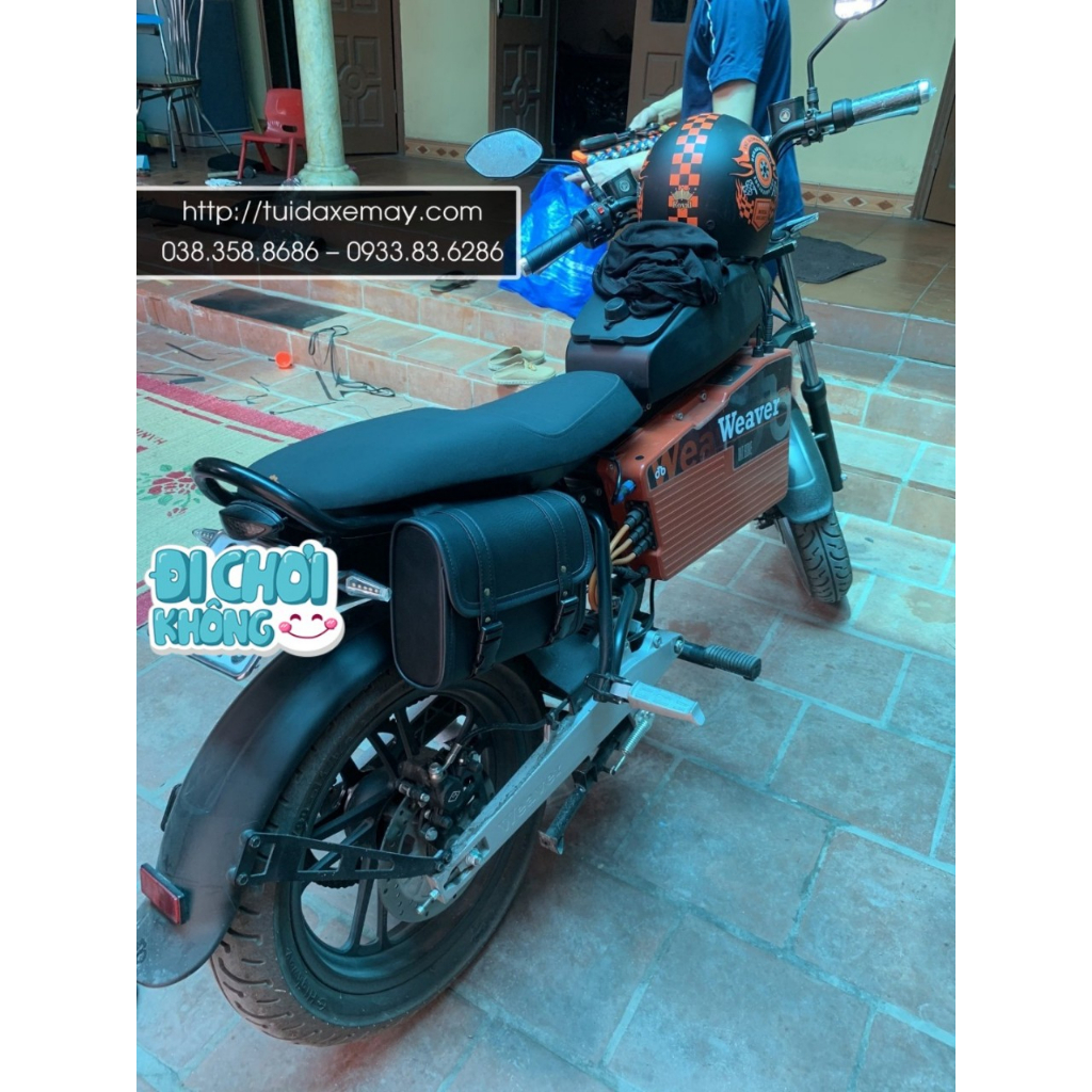 Túi Da Treo Xe Máy Điện Dat Bike Weaver 200