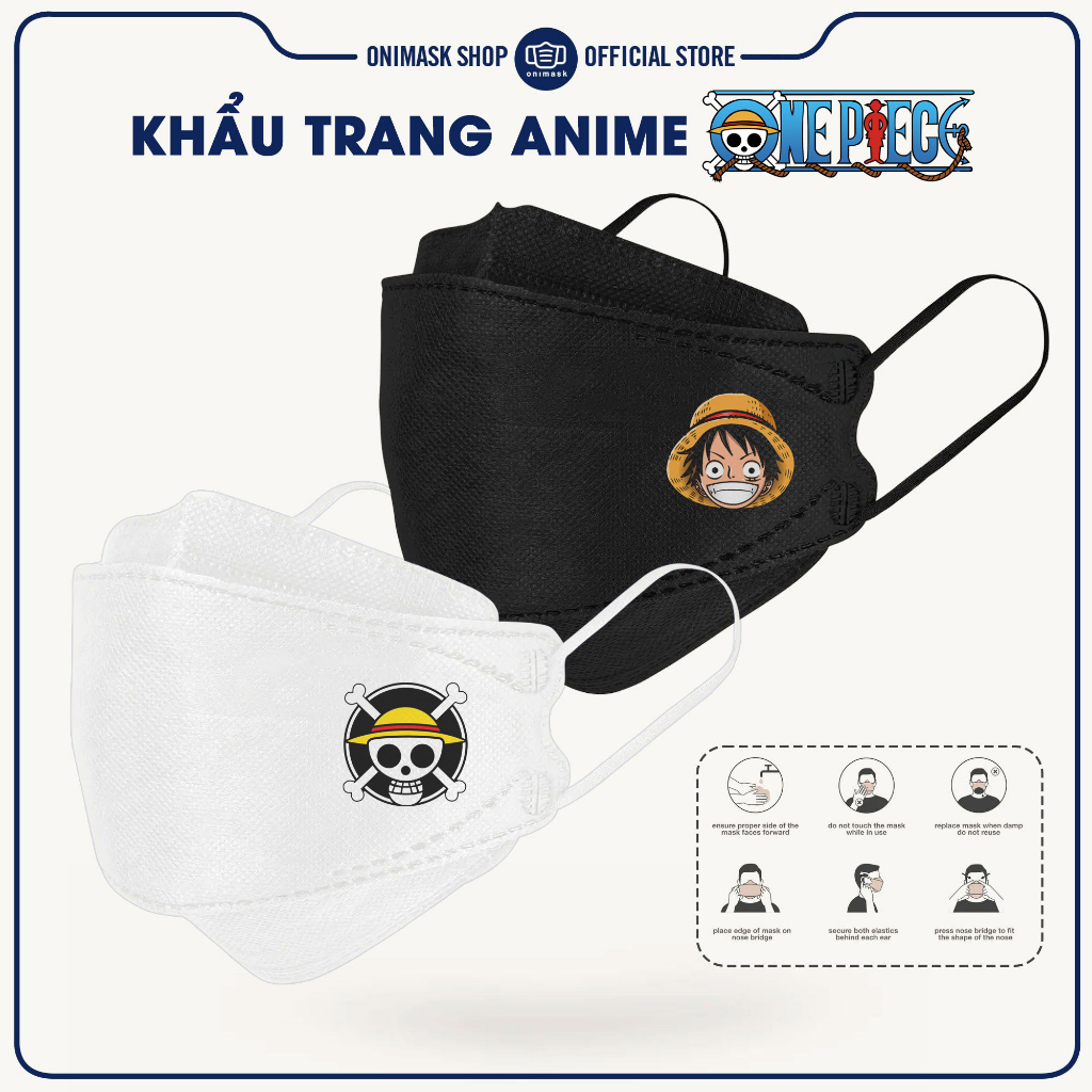 Khẩu trang anime One Piece (10 cái)