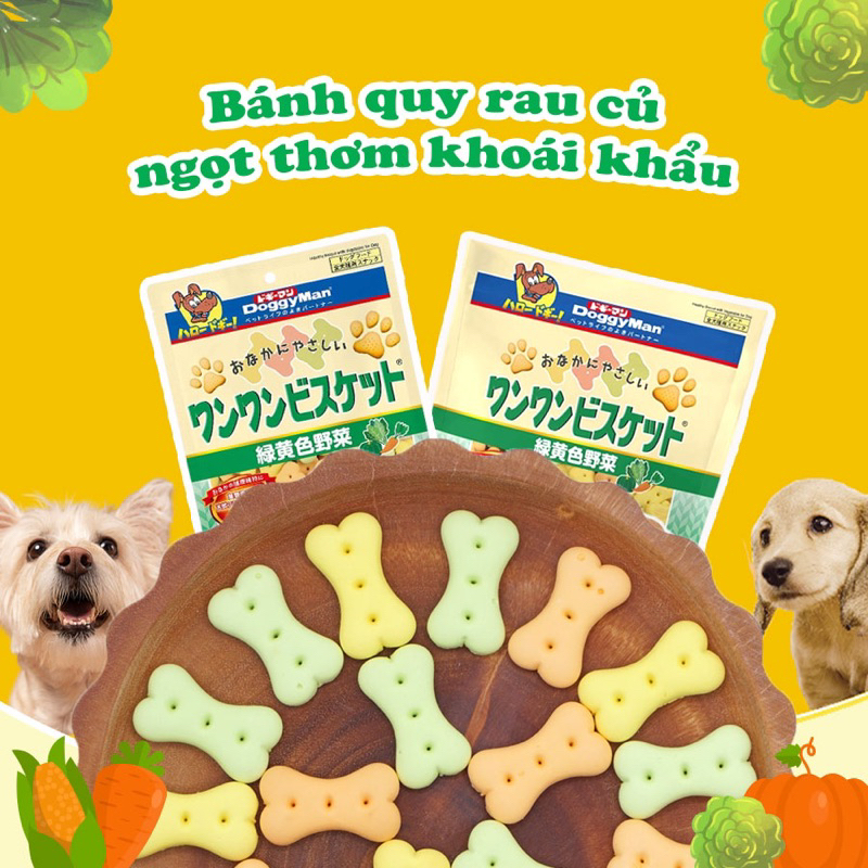 Bánh quy rau củ mix Doggyman 160gr (001583)
