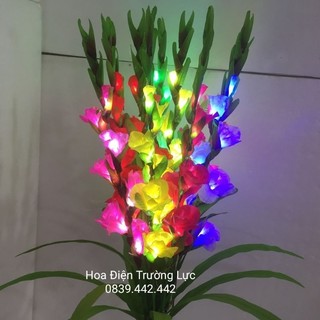 Hoa dơn trang trí có đèn nhiều màu cao 98cm 💗 Hoa dơn giả trang trí
