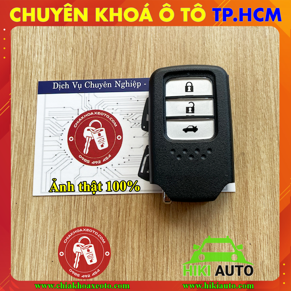 Vỏ chìa khoá Honda City Civic CRV Accord 3 nút loại Smartkey, Thay vỏ mới mang lại nét đẹp như thuở ban đầu mới mua xe