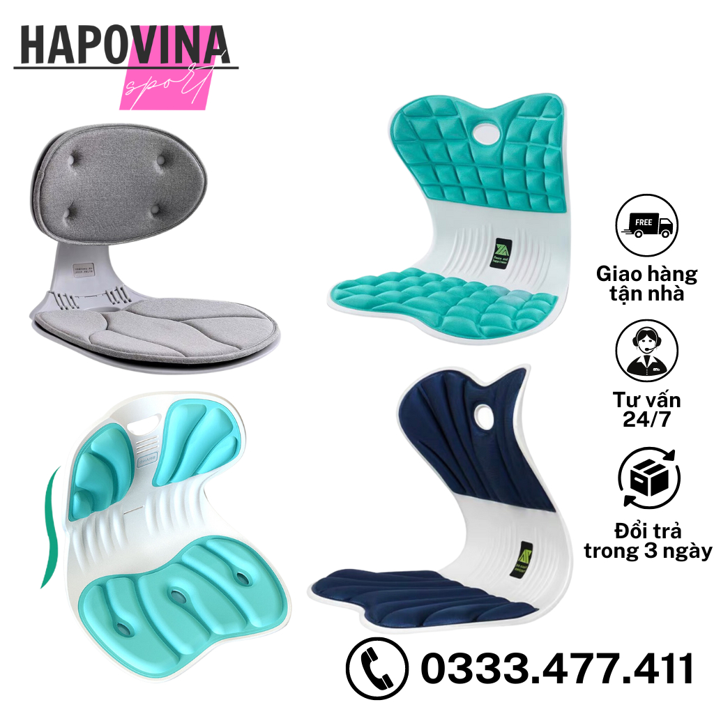 Ghế chống gù cho dân văn phòng và trẻ em, ghế điều chỉnh dáng ngồi thẳng lưng, đệm chỉnh tư thế chống đau mỏi lưng
