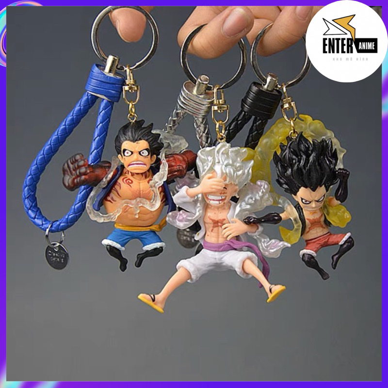 Móc khóa One Piece - Móc khóa mô hình Luffy Gear 4 bằng PVC cao cấp(Có clip, Ảnh thật)