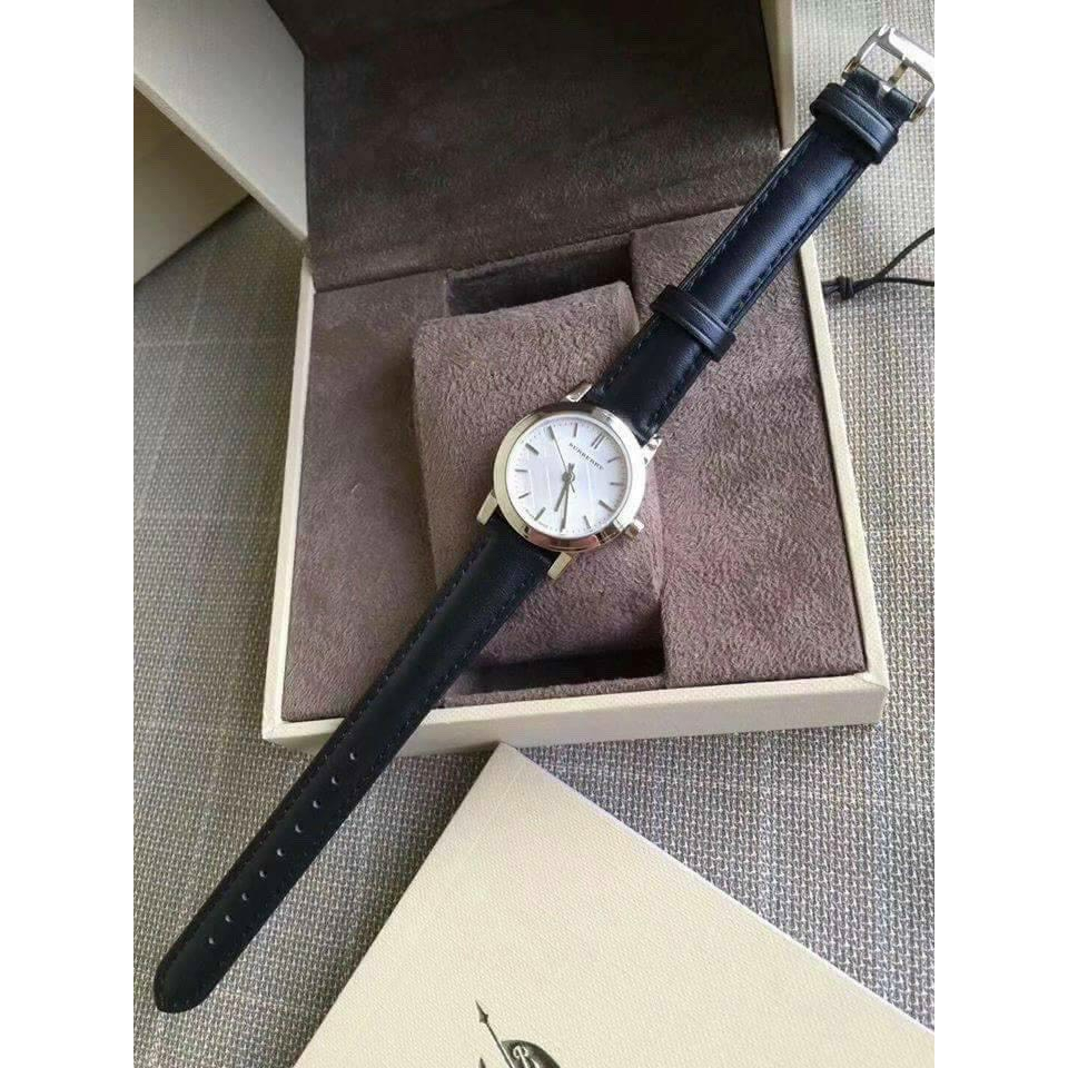 Đồng hồ Nữ Bubery chạy pin máy nhật dây da  28mm vỏ trắng