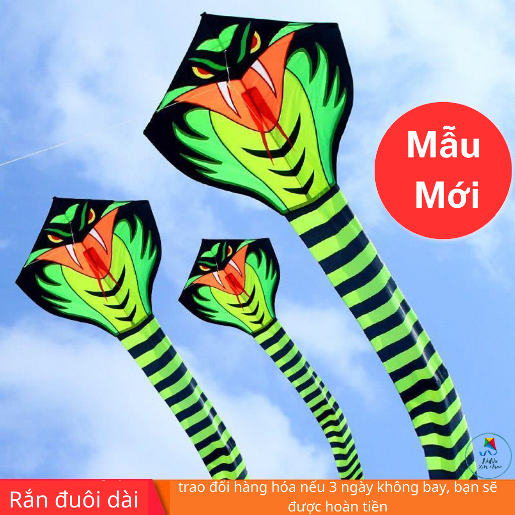 Diều vải thả cao cấp tặng dây kích thước lớn thích hợp cho các bé vận động ngoài trời
