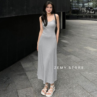 Váy 2 dây dáng dài đầm hai dây maxi body xòe đi biển