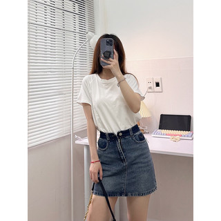 Áo thun cổ tròn viền raglan (ảnh thật/ có sẵn)