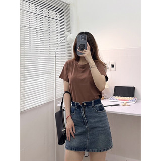 Áo thun cổ tròn viền raglan (ảnh thật/ có sẵn)