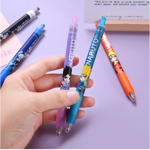 Bút Bi Bấm Anime Naruto Siêu Dễ Thương - Bút Bi Viết Văn Phong Mực Đen