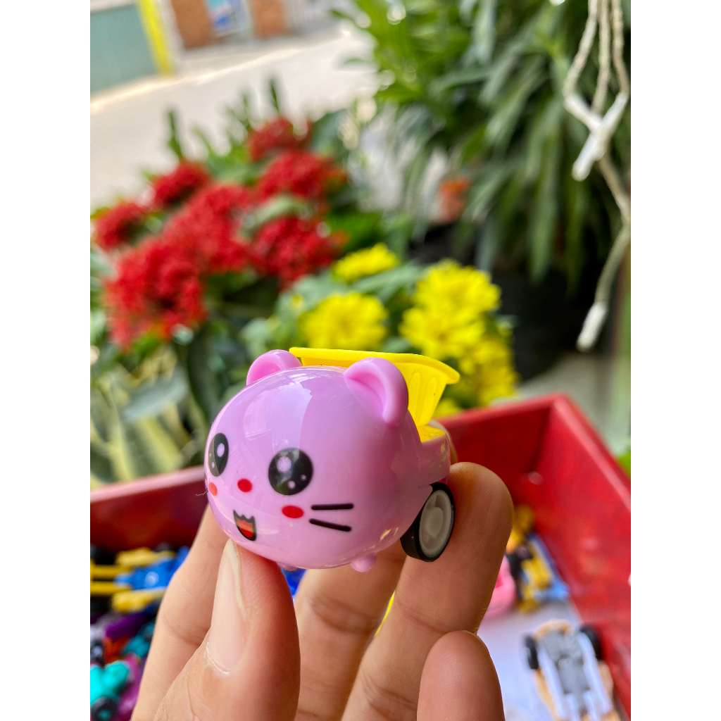 Đồ chơi xe thú nhỏ chạy dây cót