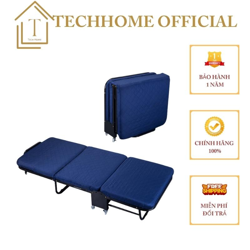 Giường Ngủ Có Nệm Gấp Gọn Đa Năng Kết Hợp Ghế Ngồi Hiện Đại Mẫu Mới Tech Home