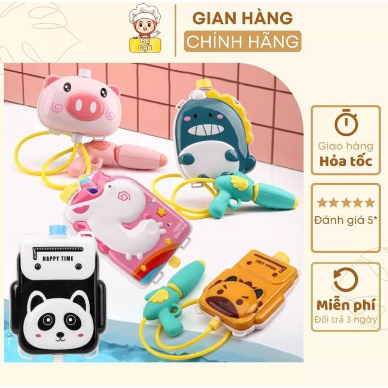 Balo súng bắn nước cho bé chất liệu nhựa ABS cao cấp an toàn bền bỉ cho bé thoả sức nô đùa-MẸ GẠO