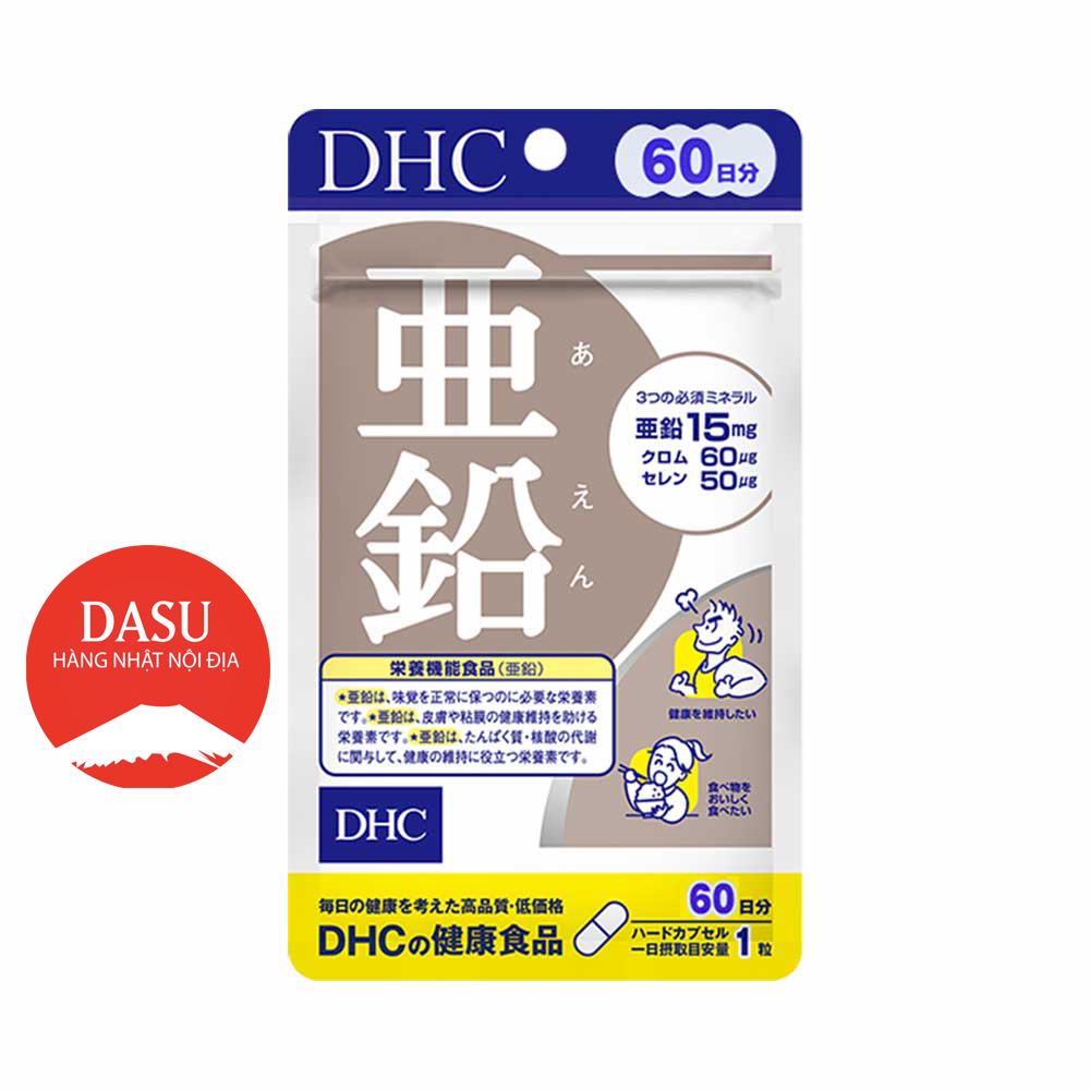 VIÊN UỐNG BỔ SUNG VITAMIN KẼM D H C ỨC CHẾ QUÁ TRÌNH TIẾT BÃ NHỜN, GIẢM RỤNG TÓC (GÓI 60 VIÊN DÙNG 60 NGÀY)