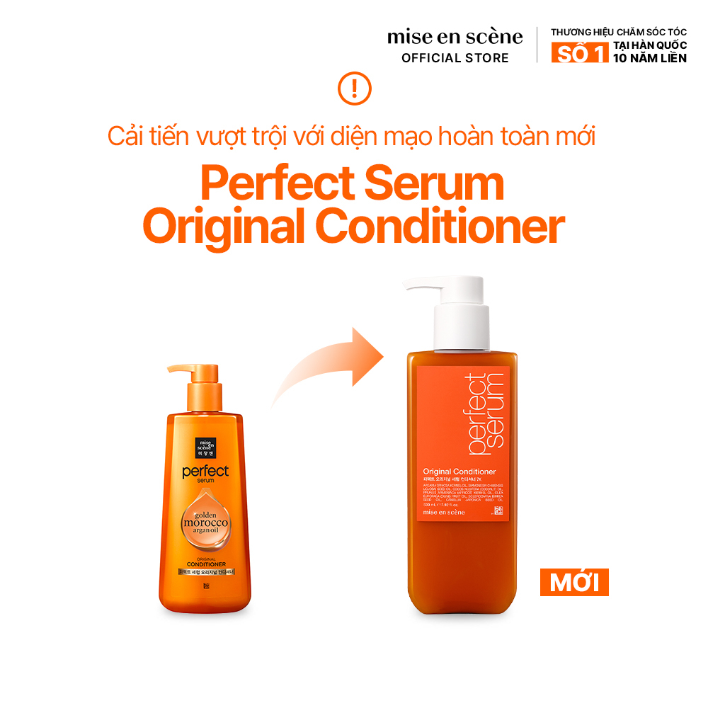 Dầu xả mise en scene Perfect Serum Original Conditioner 530ml dưỡng tóc mềm mượt | BigBuy360 - bigbuy360.vn
