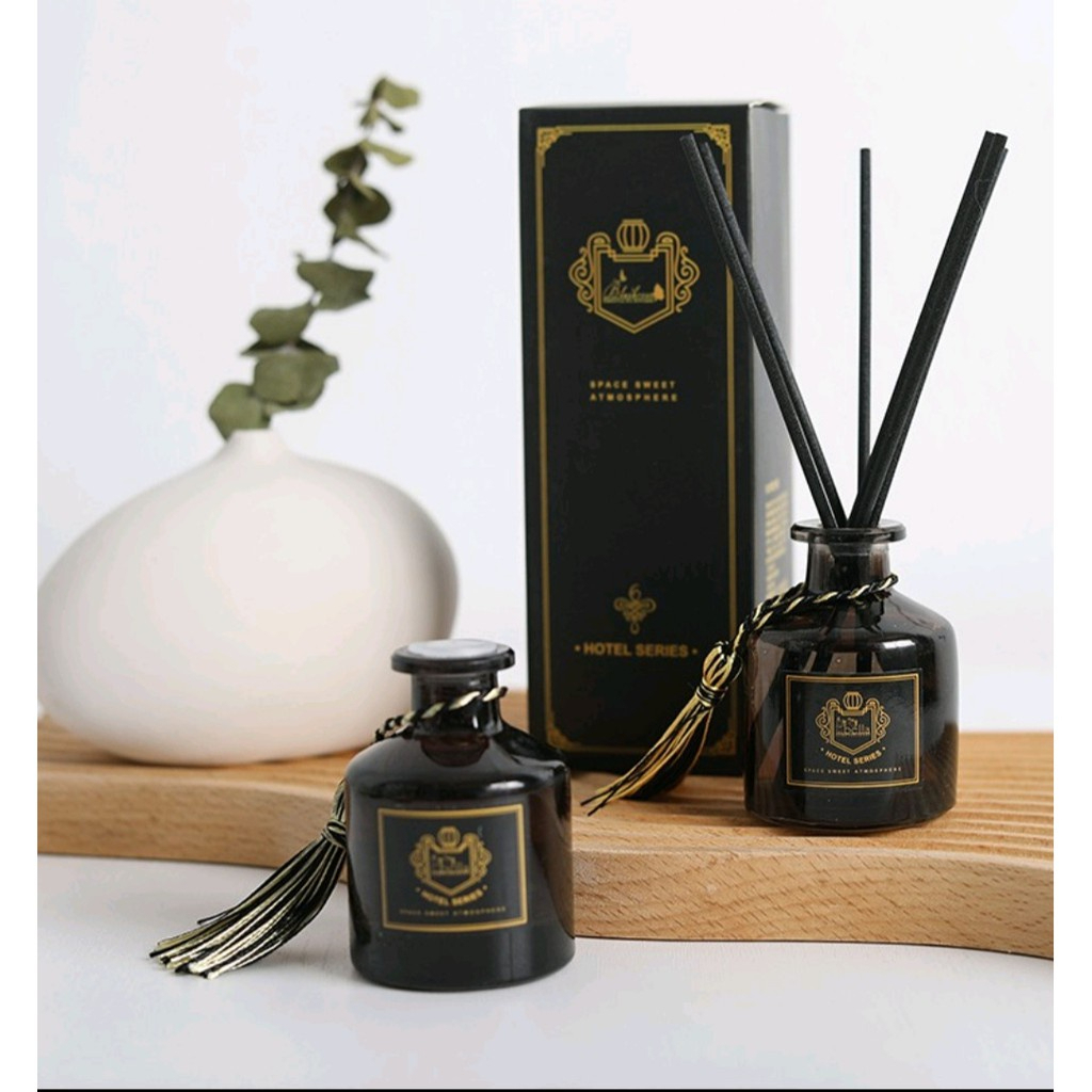 Lọ tròn khuếch tán tinh dầu thiên nhiên để phòng 50ml bằng que gỗ – HV718