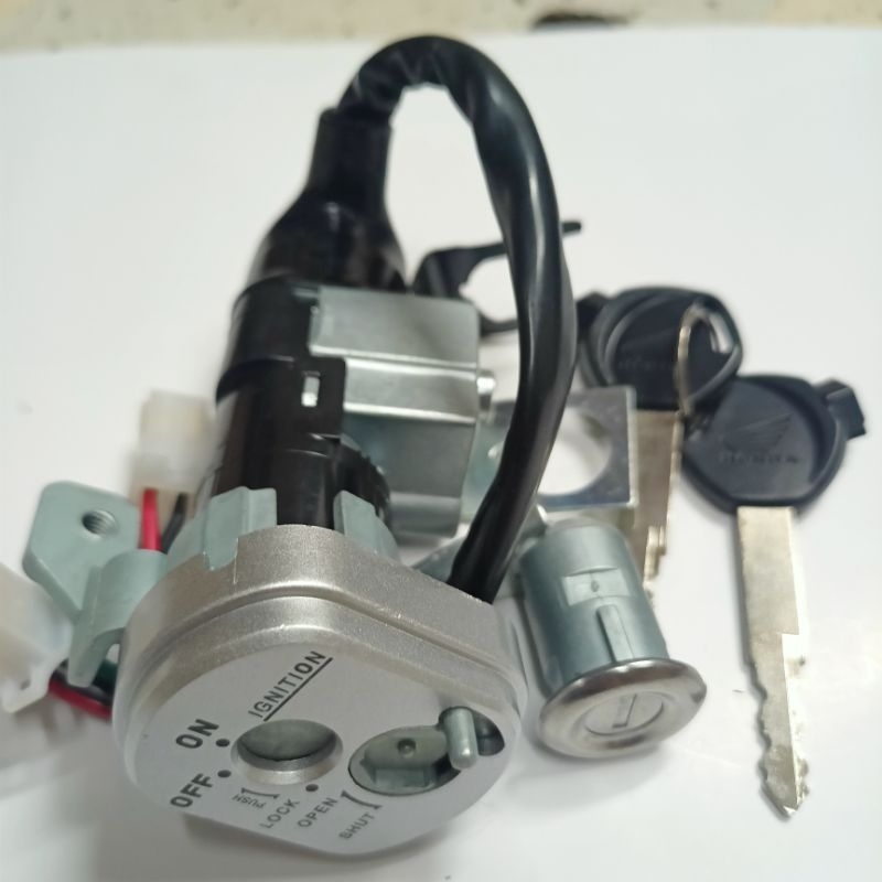 Bộ ổ khóa từ trước sau Wave Rs100, S100 2 cạnh chống trộm cao cấp