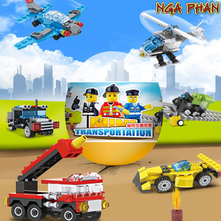 Trứng Các Phương Tiện Giao Thông City Đồ Chơi Xếp Hình Lắp Ráp Jimmy Bear MOC DIY