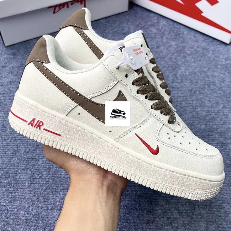 Giày AF1 Custom Vệt Nâu, Giày Sneaker Vệt Nâu Bản Chuẩn S,C, Full Box Bill | BigBuy360 - bigbuy360.vn