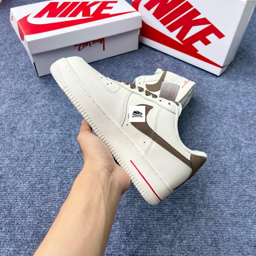 Giày AF1 Custom Vệt Nâu, Giày Sneaker Vệt Nâu Bản Chuẩn S,C, Full Box Bill | BigBuy360 - bigbuy360.vn