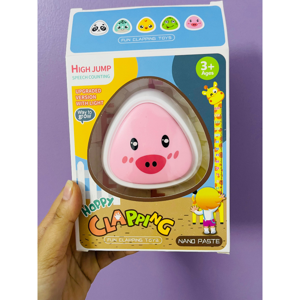 Kèm pin -Đồ chơi vận động - Bộ chạm nhảy hỗ trợ tăng chiều cao, âm thanh vui nhộn, màu sắc dễ thương cho bé