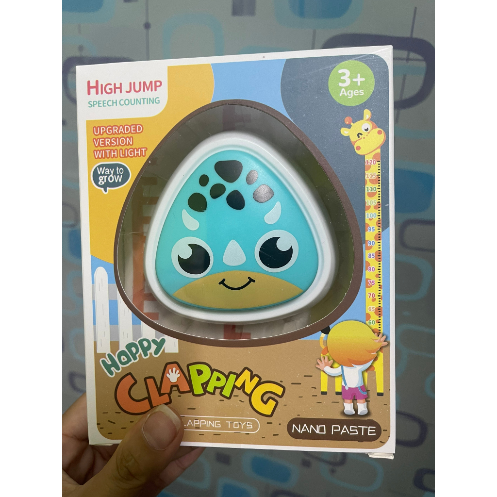 Kèm pin -Đồ chơi vận động - Bộ chạm nhảy hỗ trợ tăng chiều cao, âm thanh vui nhộn, màu sắc dễ thương cho bé