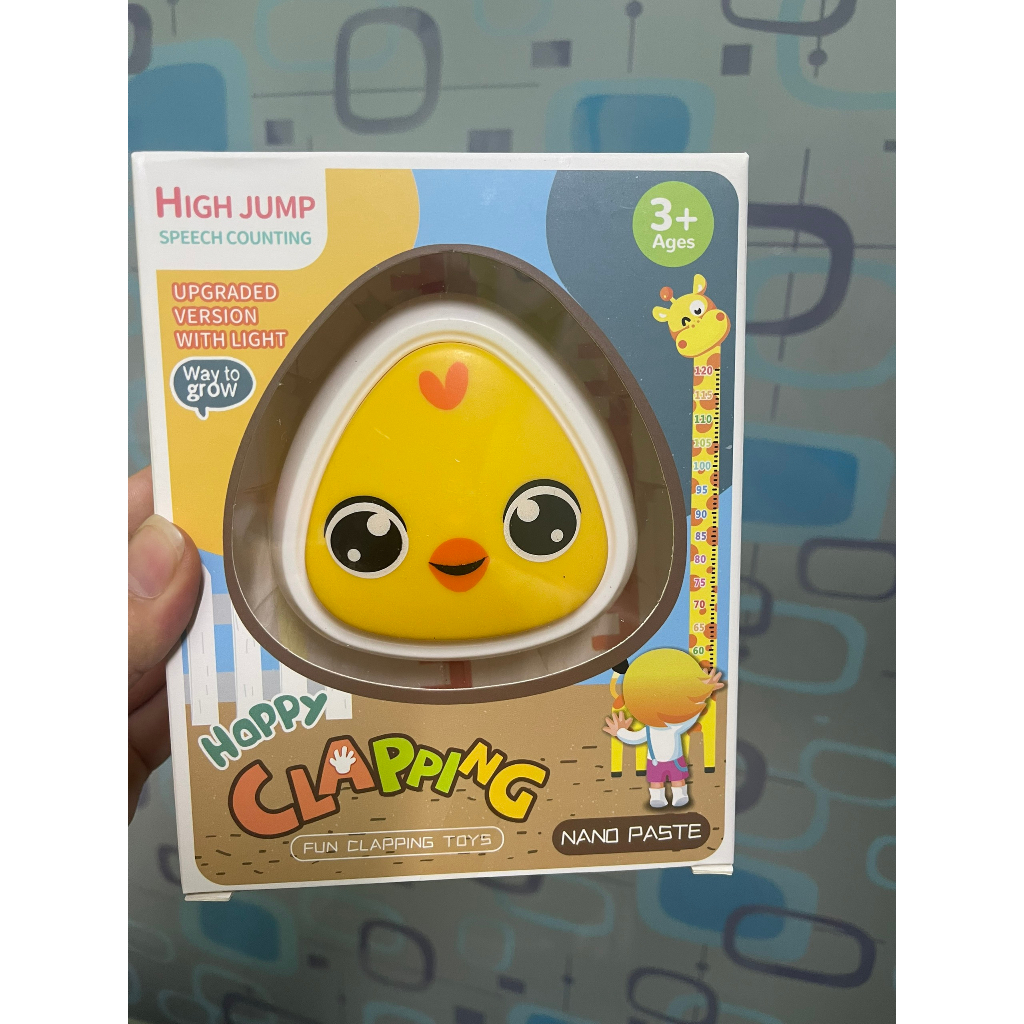 Kèm pin -Đồ chơi vận động - Bộ chạm nhảy hỗ trợ tăng chiều cao, âm thanh vui nhộn, màu sắc dễ thương cho bé