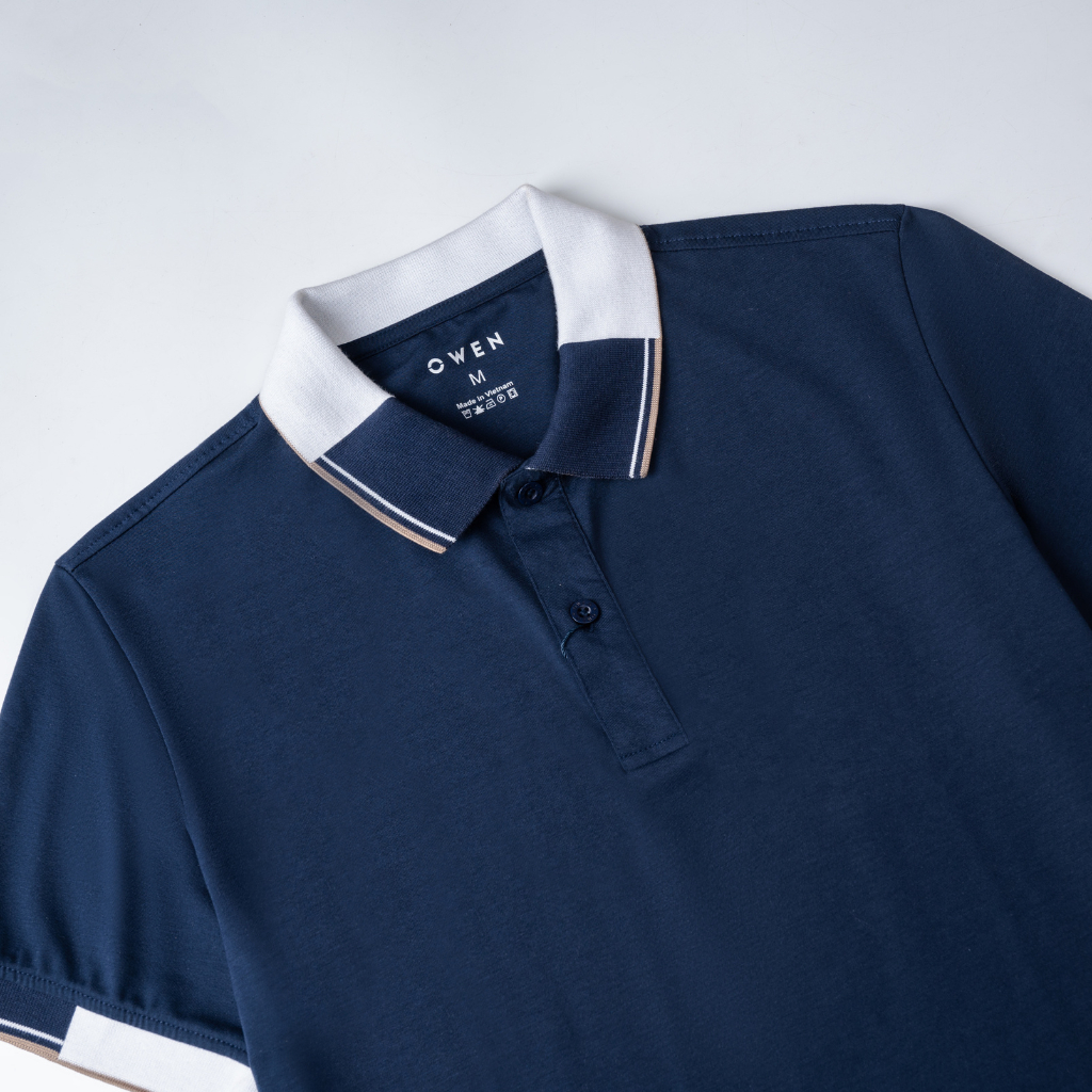 Áo polo nam Owen cao cấp co giãn chất vải cotton thấm hút mồ hôi form slim nhẹ mặc vừa vặn năng động trẻ trung