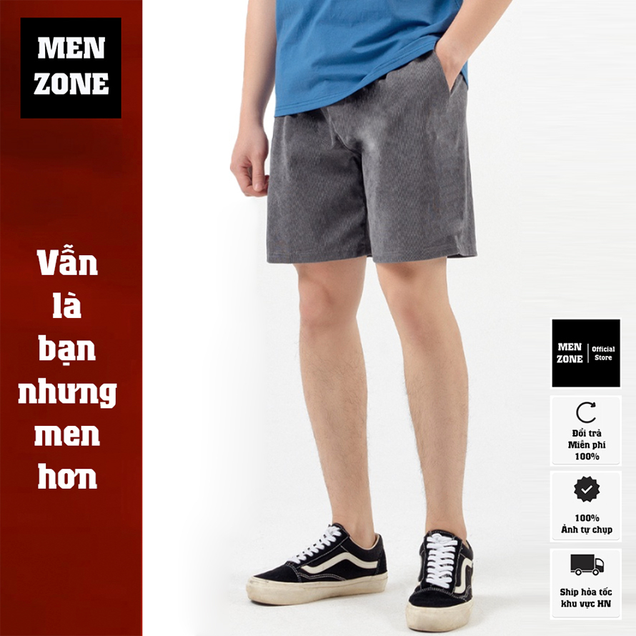 Quần Short Nam Nhung Tăm Trẻ Trung Cá Tính [QNT]