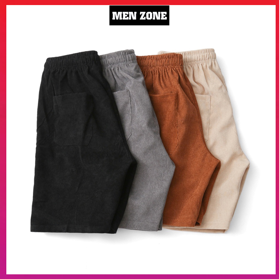 Quần Short Nam Nhung Tăm Trẻ Trung Cá Tính [QNT]