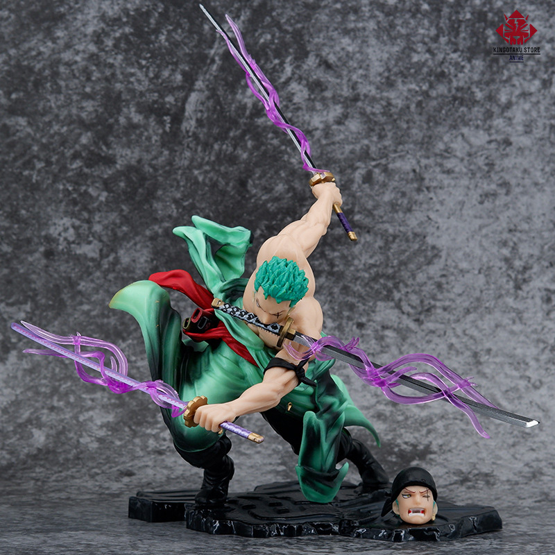 Mô hình cao 20cm của nhân vật Roronoa Zoro 3000 One Piece_3 kiếm khí 2 đầu KingOtakuStore (ZR01HKK)