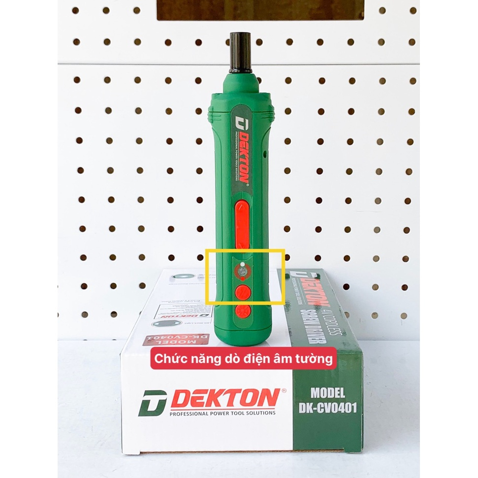 Máy Vặn Vít Dùng Pin Dekton DK-CV0401 - Kèm Bút Thử Điện - Tháo Lắp Linh Kiện Điện Tử