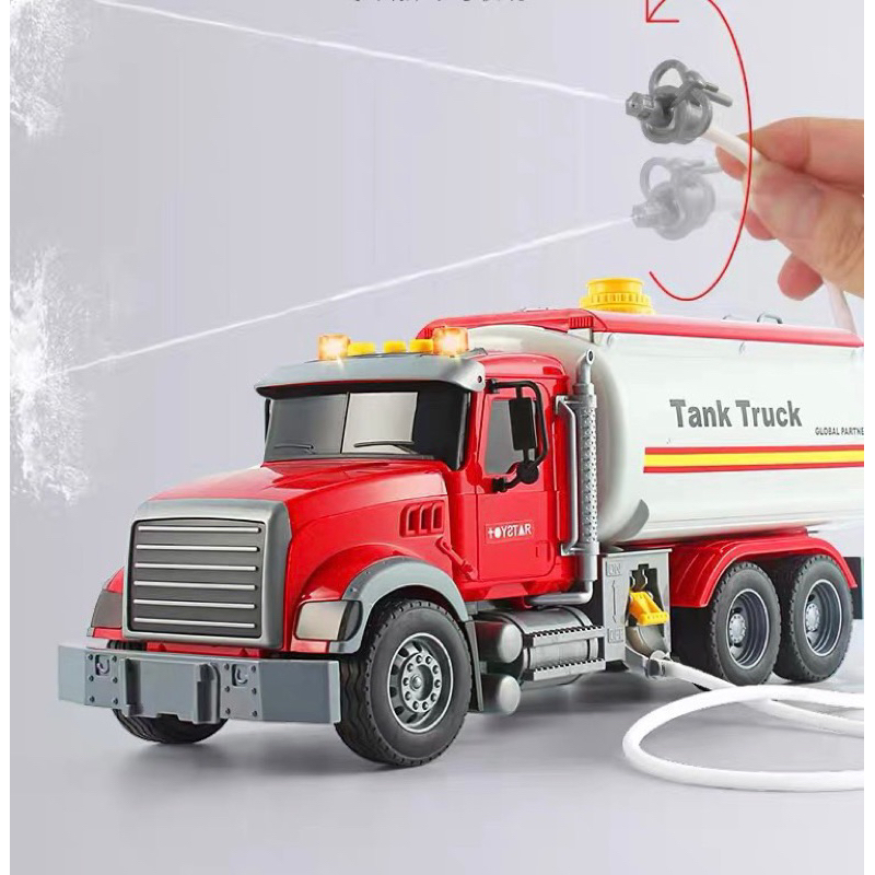 Xe bồn chở nước cứu hoả có nhạc TOYSTAR - xe chạy bánh đà