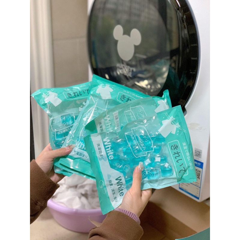Combo 100 Viên Giặt Quần Áo Siêu Sạch Hộp Xanh