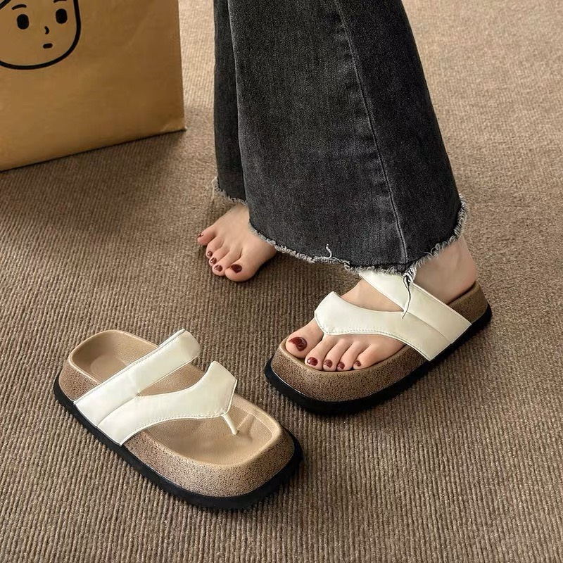 Dép xỏ ngón đi biển nữ mùa hè - Xăng đan cao cấp phong cách Pháp 2023