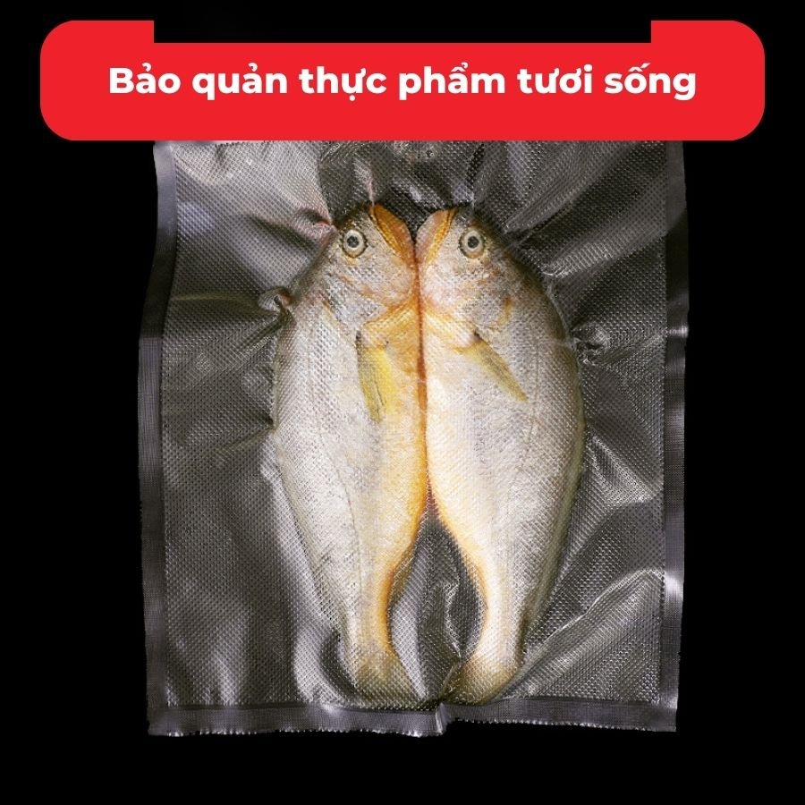 Túi Hút Chân Không ShineYe Loại Cuộn Nhám Cao Cấp, Chiều Dài 5 Mét Bảo Quản Thực Phâm - Cuộn 15x500