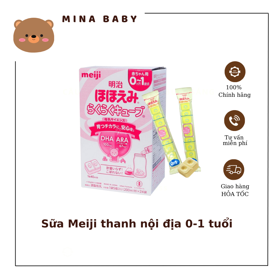 [Free ship đơn 99k HN + HCM] Sữa Meiji Số 0 bán lẻ