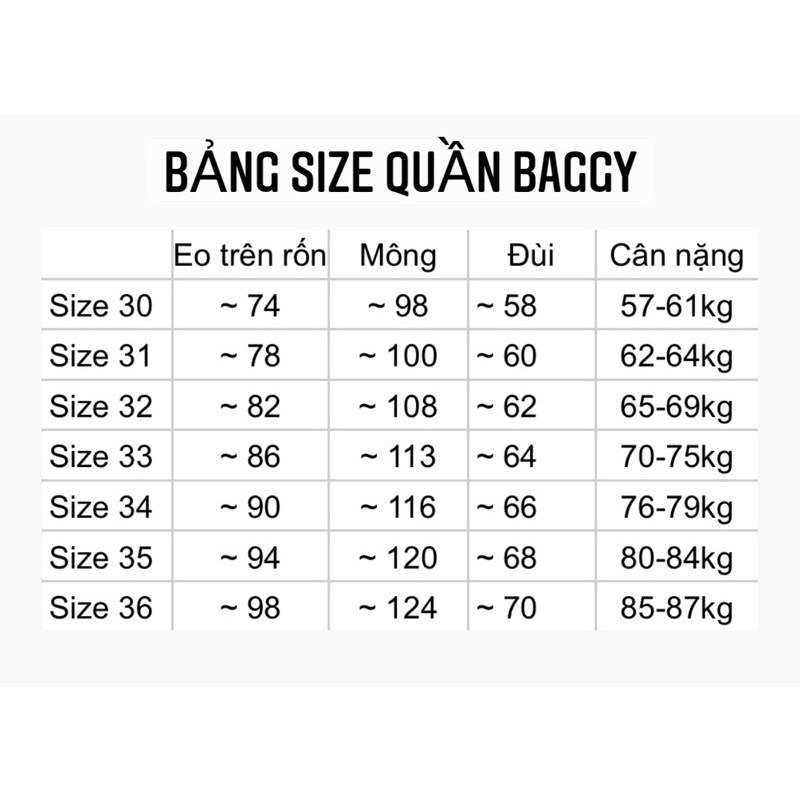 Quần Baggy Đen Trơn+ Rách Thời Trang- Ko Giãn Lưng Cao - Bigsize 58-87kg