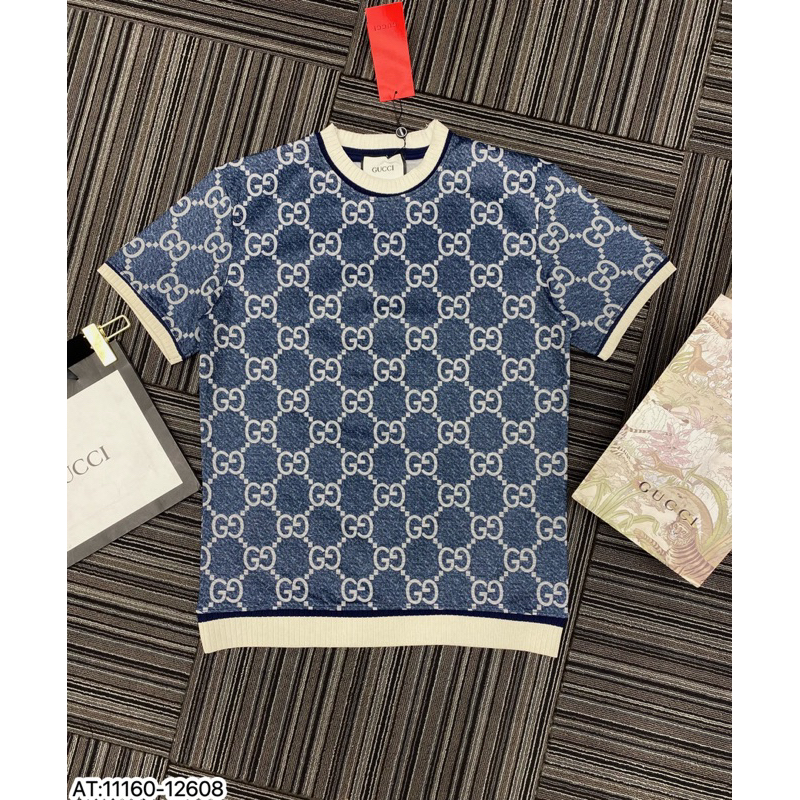 Áo phông GUCCI hoạ tiết classic bo chun cao cấp ( Ảnh thật tại shop )