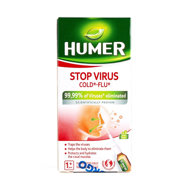 Dung dịch xịt mũi Humer Stop Virus 15ml phòng cảm cúm