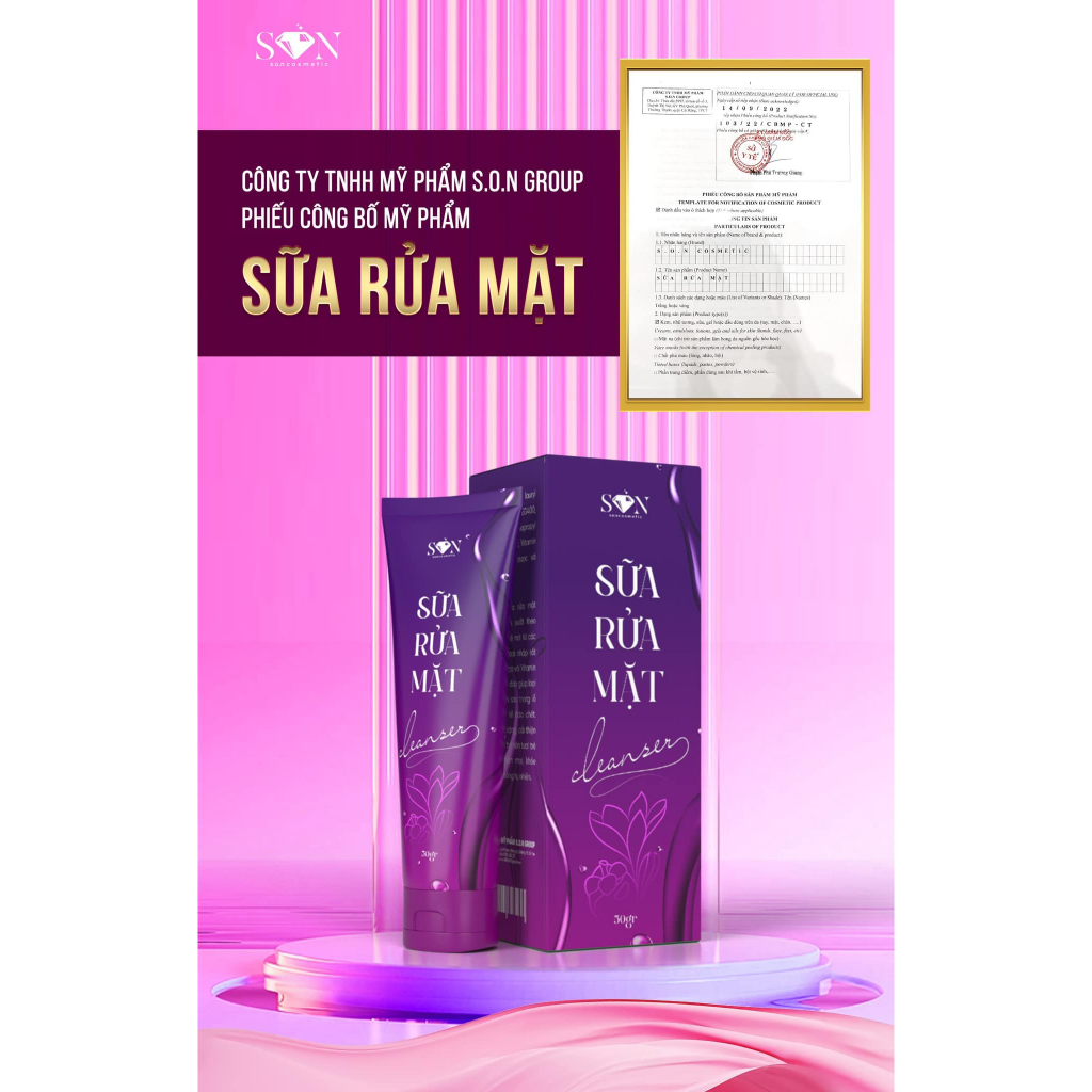 SỮA RỬA MẶT SON NGUYỄN TIÊN CHÍNH HÃNG