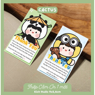 [ Sẵn ] Combo 100 Card Cảm Ơn In 1 Mặt , Thiệp Cảm Ơn Khách Hàng in 1 mặt