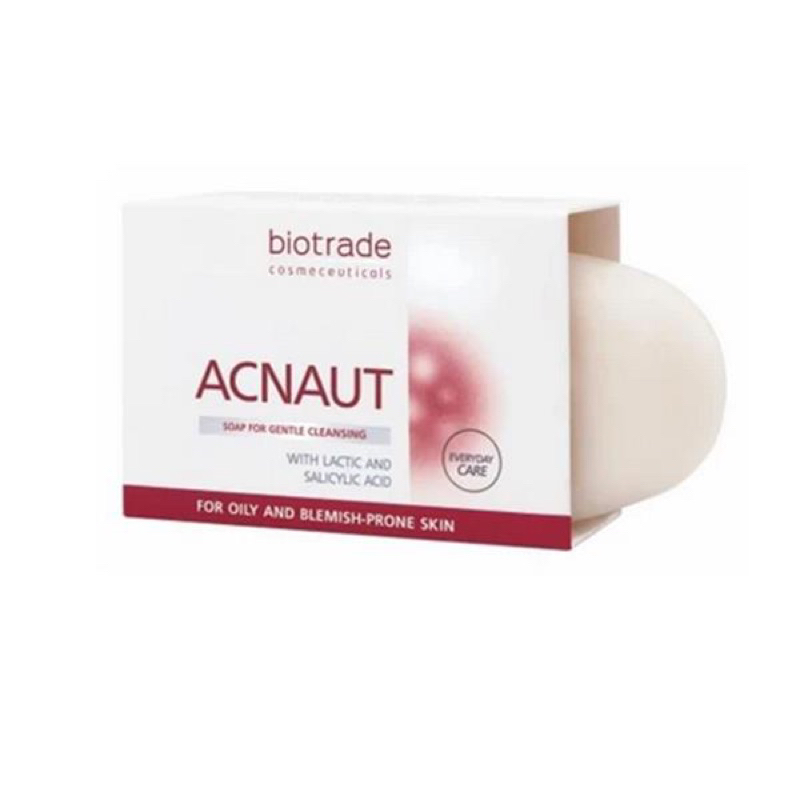Xà phòng giảm mụn lưng, ngực, body Biotrade Acnaut Soap 100g