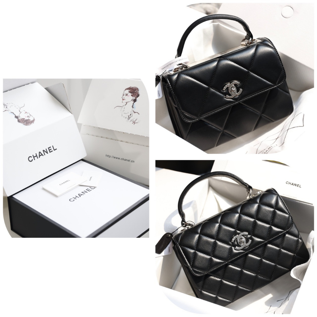 TÚI CHA NEO TRENDY QUAI XÁCH KHÓA BẠC SZ24