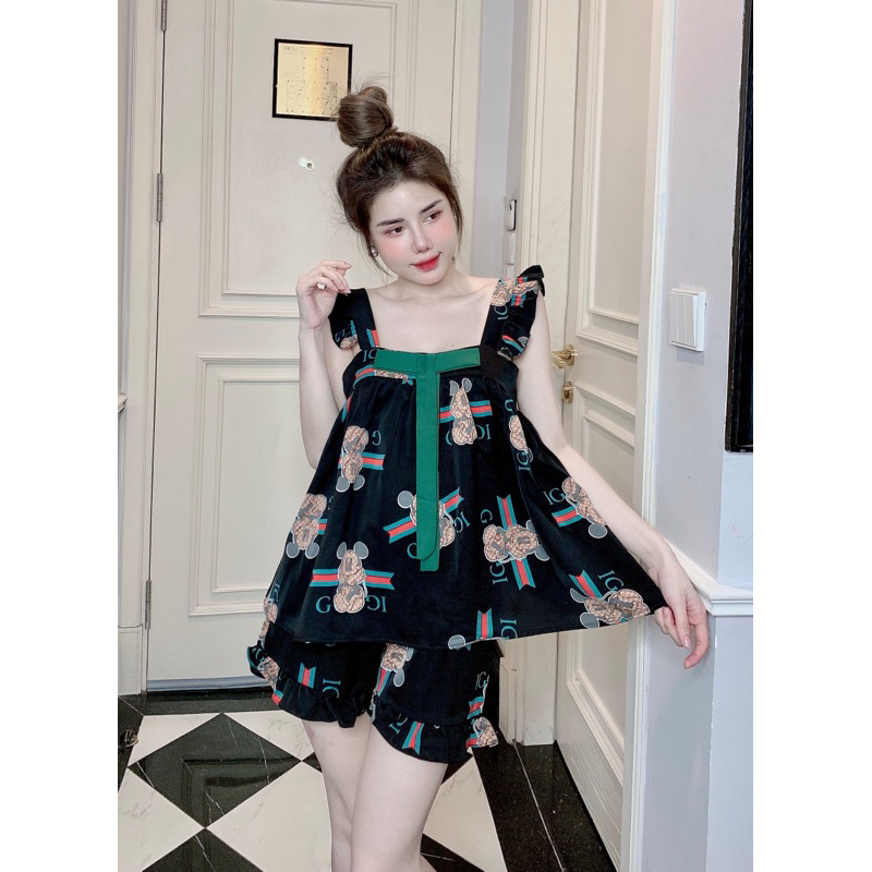 Bộ 2 Dây Chun's Sleepwear, Bộ Cánh tiên Mango, Bộ Mặc Nhà